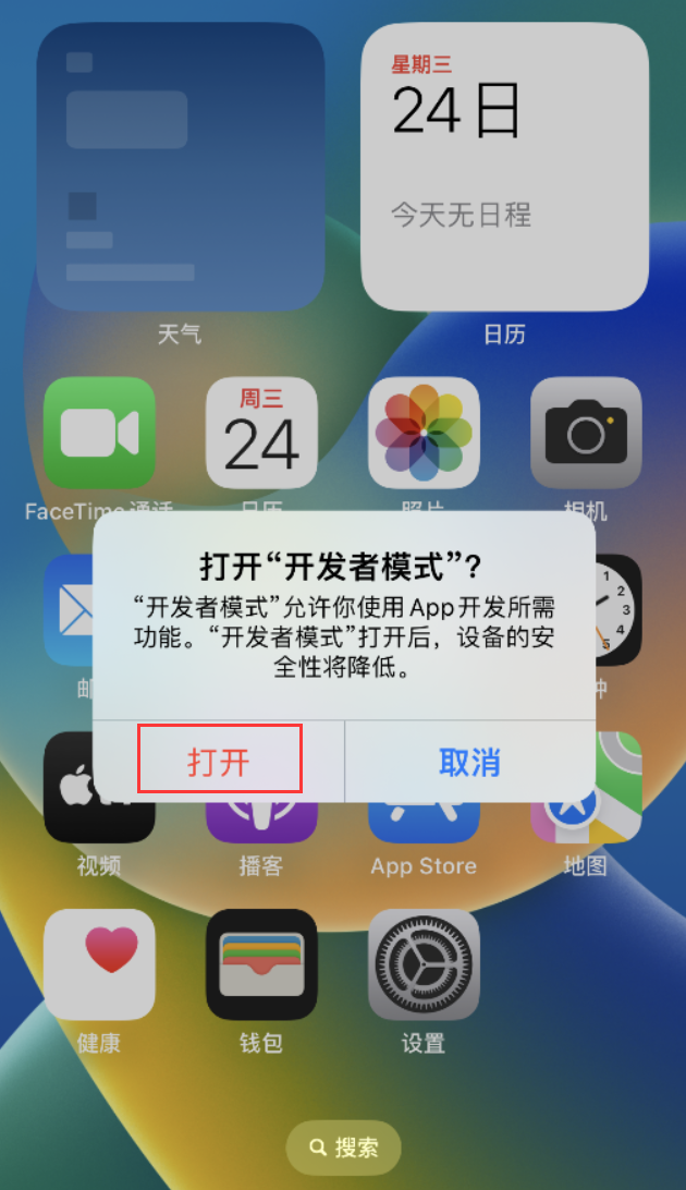 香洲苹果手机维修分享如何打开开发者模式 